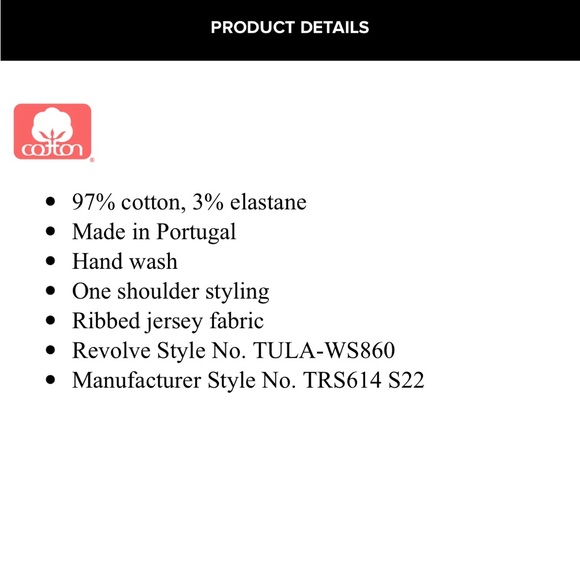 NEW Tularosa Baby Blue Morgan Tank Top - Picture 5 of 6